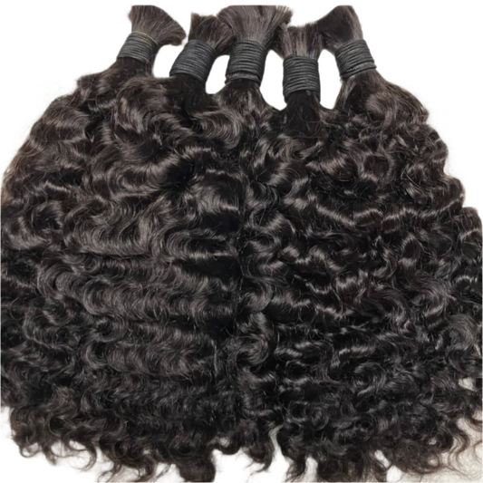 Burmese Curly / 100 grand (Human bulk hair)