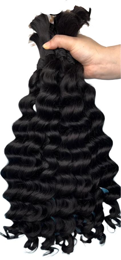 Bundled Loose Deep Wave / 100 grams (Human Bulk Hair)