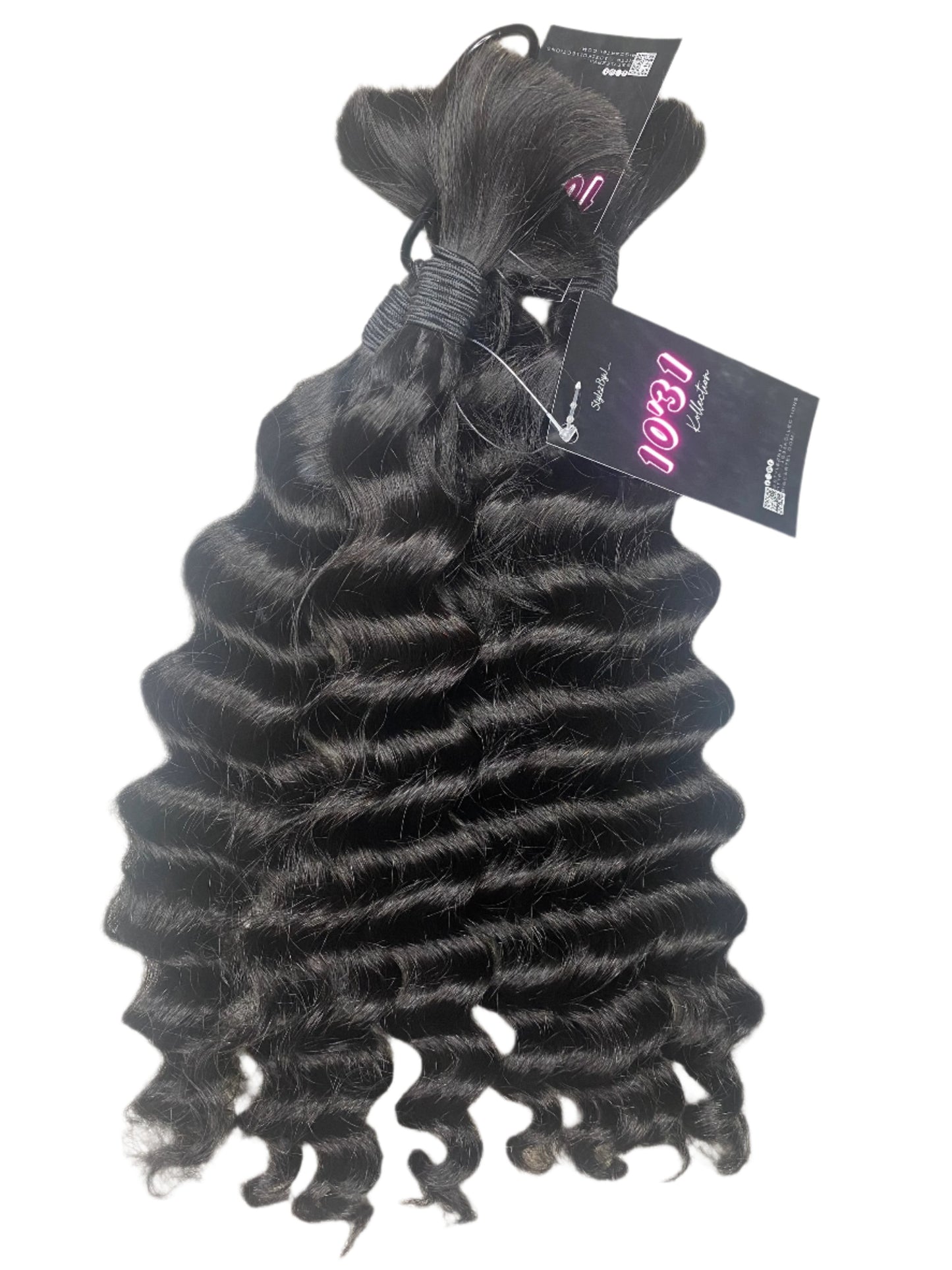 Bundled Deep Wave / 100 grams (Human Bulk Hair)