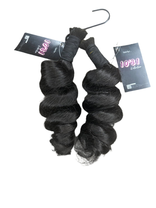 Bundled Loose Curl / 100 grams (Human Bulk Hair)